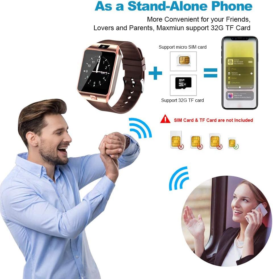 “DZ09 Bluetooth Smartwatch | Touchscreen Smart Watch for Android & iOS”