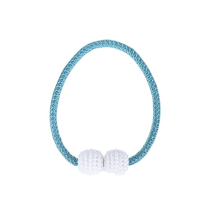 Magnetic Curtain Buckle Tieback β Beaded Hanging Ball Curtain Clip (1 Pair, Random Color)