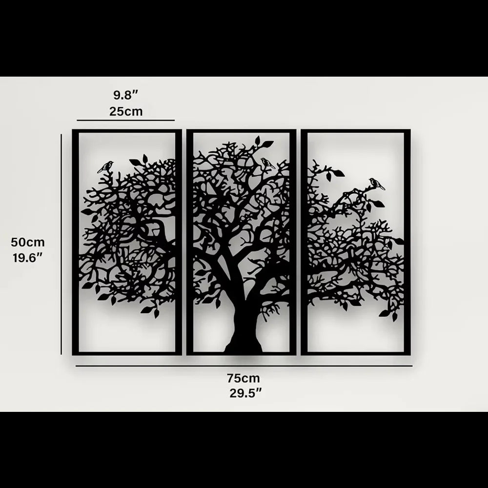 3D Wooden Tree Wall Art – Decorative Home Wall Decoration